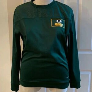 Green Bay Packers Majestic Therma Base Pullover Shirt Mens L sweatshirt shirt